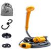 UISEBRT Doccia da campeggio portatile con pompa, Doccia elettrica da campeggio DC 12V con cavo da 5m, Doccia mobile con tubo da 2m, pompa sommersa e sacca di stoccaggio da 5L per auto, roulotte e