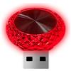 Generic Luce LED per interni auto, mini lampada d'atmosfera USB, decorazione notturna colorata, accessori per illuminazione ambientale, luce LED portatile per decorazione interna del veicolo, illuminazione