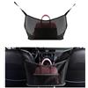Ziciner Porta borsa a rete per auto, organizer in rete tra due posti, borsa a rete portaoggetti per conducente, borsa a rete, barriera per sedile posteriore, animali domestici, bambini, accessori per