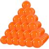 yuejuhe 50 Pezzi Palline da Bingo, 3 cm Palline da Lotteria, Rotonde Capsule in Plastica Vuote per Attività Intrattenimento L'estrazione Della Lotteria (Arancione)