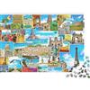 RMMERPCVREFE Monumenti Città Europee Puzzle 1000 Pezzi Puzzle per Adulti Carta Collage Viaggio Decorazione Casa Relax Regalo 38x26cm/1000pcs