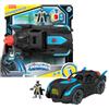 Imaginext Fisher-Price Giocattolo Imaginext DC Super Friends Batman | Batmobile con luci e suoni e personaggio di Batman, per bambini in età prescolare dai 3 anni in su, HGX96