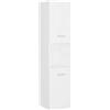 vidaXL Badezimmerschrank Weiß 30x30x130 cm Spanplatte