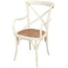 Biscottini Sedia Thonet 89x50x43 cm | Sedie rustiche | Sedie in legno da cucina | Sedie legno di frassimo (Beige)