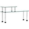 vidaXL Mensola da Cucina Trasparente 45x16x26 cm in Vetro Temperato