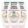Garnier I veri tesori Balsamo lenitivo Latte d'avena delicato, svela e idrata, per capelli sensibili e cuoio capelluto, 3 x 200 ml
