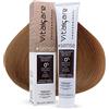 Vitalcare | +Sense - Colorazione Permanente Professionale, Crema Colorante Capelli, Senza Ammoniaca, Resorcina, Siliconi - Con Olio Di Argan, Macadamia e Avocado, 8/3 Biondo Chiaro Dorato, 100ml