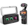 Soonpho 3 pezzi Filtri Set per DJI OSMO Pocket 3/4,magnetico filtro | CPL+VND2-32+Black-Mist 1/4,accessori per Osmo Pocket 3/4,accessori per action cam