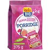 Isola Bio Porridge Biologico Fichi e Lamponi, Senza Zuccheri Aggiunti, Ricco di Fibre e Proteine, 100% Ingredienti Naturali, per Vegani e Vegetariani, 375 gr