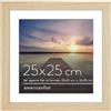 Americanflat Cornice 25x25 cm Rovere Chiaro - Cornice Foto 20x20 cm con Passepartout o 25x25 cm senza Passepartout - Portafoto con Vetro Antiurto e Cavalletto - Cornice Quadrata da Parete e da Tavolo