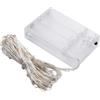 Brightium Ghirlanda di luci a LED con batterie 3AA, 10 m in PVC e rame, luce bianca calda, ideale per decorazione e ambientazione.