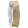 Morex Ribbon Prasent Nastro per Pacchi Natalizi Decoro Bianco Oro 25mmx20mt 6662520634