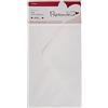 Papermania - Biglietti Alti Vuoti con Busta in Coordinato, 300 g/mq, Confezione da 10, Colore: Bianco