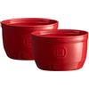 Emile Henry Il n. 10 Set di 2 pirofile in Ceramica 10,5 x 10,5 x 6 cm, Ceramica, Grand Cru, 8.5x8.5x7 cm