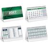ONE SHOP di Bracalente Piero Calendario da tavolo scrivania uffico Olandese 2027 santi e lune festività internazionali cm19x45 (Table Note Verde)