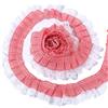 GORGECRAFT Nastro Plissettato e Arricciato A Quadretti Rossi da 4.6 m 6.3cm in Organza taffetà A Quadri Tessuto Scozzese Buffalo Ricamato Bordatura Rete per Abbellimento Fai da Te Cucito e Abito.