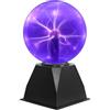 Riserva Sfera al Plasma 6 Pollici, Lampada al Plasma Magica Touch Sound Sensitive, Luce Notturna Viola per Feste, Decorazioni, Camera da Letto