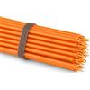 NKlaus 50x candele a bastoncino arancione senza gocciolamento senza fuliggine sottile 16cm lungo cera di paraffina premium 36109