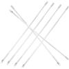 Toyvian Set 6 Bacchette per Tende Cieche 53-56 Cm Tirante Trasparente Leggero per Apertura Tende da Interno Accessori da Sole Compatibili Finestre Casa e Ufficio