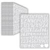 LINGYUEDUO 10 fogli adesivi con lettere (2,5 cm), 930 pezzi, adesivi in vinile con numeri, impermeabili, per cassetta postale, scrapbooking, numero di indirizzo, fai da te (bianco)