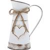 PRETYZOOM bollitore vaso da fiori in metallo porta fiori bohémien decorazioni per matrimoni arredamento d'epoca secchio di metallo fiore vaso di fiori ceramica mazzo lattiera