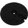 KALLORY Supporto Rotondo Base Pesante per Lampada da Tavolo e Piantana, Metallo 24 CM, Base Contrappeso per Apparecchi di Illuminazione, per Ufficio e Casa