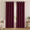 VKZ Tende Oscuranti Effetto Velluto con Occhielli, Set da 2 Pannelli 140 x 290 cm, Tende Termiche Isolanti per Interni Camera da Letto Soggiorno,Bordo