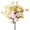 HAOSHICS Bouquet di fiori artificiali di ortensia in seta per centrotavola da caffè (rosa chiaro)