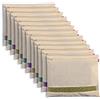 SOLSTICE Set di 12 sacchetti e coperture in cotone per sari, con chiusura a zip, ideali per riporre abiti e organizzare il guardaroba, con finestra in rete trasparente (40,6 x 35,5 cm). (Confezione da