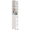 SoBuy carrello cucina salvaspazio 20 cm stretto con 4 ruote 40×20×170 cm