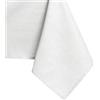 AmeliaHome, tovaglia idrorepellente, design a effetto loto, Poliestere Bianco Vesta 60x60 cm