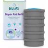 NABI LITTLE STEPS Ricarica Compatibile con Sistema di Smaltimento Avanzato per Pannolini Tommee Tippee Twist and Click. Confezione da 5 Ricariche Profumate, Facili e Convenienti