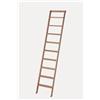 Scala Appoggio in Legno 9 Gradini H225 cm Naturale