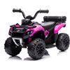 Quad Elettrico per Bambini Safari 6V con Bauletto Posteriore Rosa