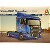 Italeri 3947S 3947-1:24 Scania R400 Streamline (Flat Roof), Building, Standing M
