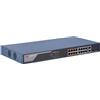 HIKVISION Switch DS-3E1318P-EI Fast Ethernet 10/100 PoE 16 Porte Blu