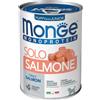 MONGE CANE PUPPY AND JUNIOR MONOPROTEIN PATÈ SOLO SALMONE 400g