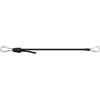Crabop Rete da tennis con cinghia elastica di estensione con occhiello in ottone per tensionamento del campo, 1 m (1 pezzo)