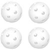 KQFCAZRE 4 Palline da Floorball da Competizione, Portatili, con 26 Fori, per Hockey, Ideali per Professionisti E Atleti All'aperto, Bianco