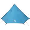 HFXHIJXQ Tenda familiare per 8 persone, grande tenda tipi 400 x 400 x 200 cm, in poliestere, leggera tenda da campeggio con borsa per il trasporto, tenda di gruppo per esterni e giardino, blu
