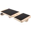 SHINEOFI Tavola di Equilibrio in Legno e Gomma per Allenamento Muscolare e Stabilità Design a Dondolo, per Yoga e Rafforzamento Piedi a Casa o Ufficio