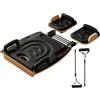 SheerFaring Set Pilates Reformer con Pedana Fitness: Accessorio per L'allenamento Robusto, Versatile E Salvaspazio, Nero