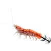 Generisch Jig Per Calamari Mare 8 cm Esca Per Polpo Con Doppio Amo a Ombrello | Fosforescente Design Realistico di Gamberetto Artificiali per Pesca in Mare Profondo Per La Pesca Ai Gamberi A Traina In