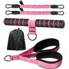 Generic Fascia di resistenza per pedali con manico, 27,2-13,6 kg, regolabile, per fitness, fasce di resistenza per gambe, per allenamento a casa, palestra, yoga, addominali