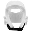 LIFKICH Casco da Boxe per Adulti in Pu Traspirante Design Ergonomico, Protezione Sicura per Allenamenti Sportivi e Arti Marziali, Colore Bianco Adatto a Molti Utenti