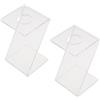 iplusmile Supporto per Palline Sportive in Acrilico 2 Pezzi, Espositore Elegante per Baseball Golf Softball, Protezione Anti-graffio per Ufficio e Decorazione della Camera