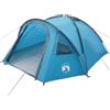 HFXHIJXQ Tenda da campeggio per 4 persone, a cupola, 308 x 268 x 130 cm, in poliestere, blu, per famiglie, attività estive, attività all'aperto, tenda leggera con 2 finestre e 1 porta