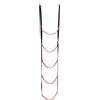 Okeeyseda 1 PCS Scala di Corda per Barche A 5 Gradini Scala di Corda per Barche Estensione Assist Scaletta Pieghevole per Barche Scaletta da Bagno per, Kayak, Rosso