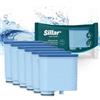 Sillar set di 6 Filtro Acqua per Macchinae da Caffè, Filtro Acqua Anticalcare Compatibile con AquaClean CA6903/10 CA6903/22 CA6903 CA6903/01 Aquaclean Filtro Acqua
