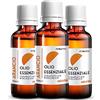 FITOATTIVI NATURA E BENESSERE Olio Essenziale Arancia Puro 3x10ml - Kit Oli Essenziali Essenza Arancia per Diffusori, Igiene, Casa, Nasoterapia - Aromi 100% Naturali, Made in Italy - FITOATTIVI BENESSERE E NATURA